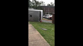 Aftermath footage shows Louisiana college campus hit by tornado