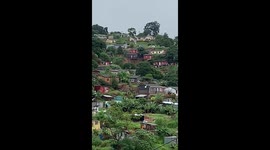 4 family members were left stranded after a strong rain