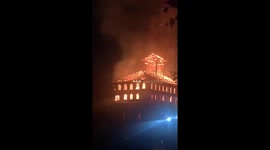 Century-old historic mansion in China destroyed in major fire