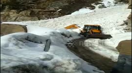 Snow Avalanche in Jammu and Kashmir India