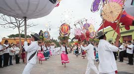 Traditional Guelaguetza dance performed in Oaxaca, Mexico