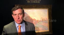 Monet Haystack séries painting on auction