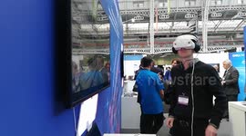 Dell VR headset on display at IoT and AI expo in London, 2019