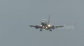 Planes struggle to land at Liverpool John Lennon Airport in Storm Hannah winds