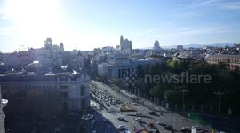 Madrid city center seen from above.