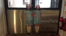 This image of the twins from 'The Shining' at London's BFI is totally freaking us out!