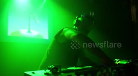 David Vunk performing in Madrid, Spain