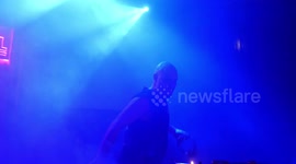 David Vunk performing in Madrid, Spain