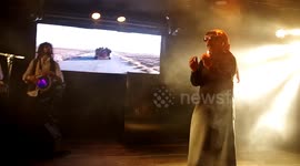 Omar Souleyman performing in Madrid, Spain