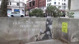 Another look at the Marble Arch Banksy graffiti inspired by Extinction Rebellion - London