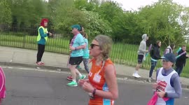 Eastenders Star Adam Woodyatt Takes Part In The London Marathon