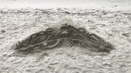 London Southbank Sand Structure
