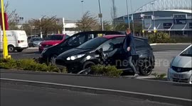 Brazen UK man spotted vandalising parked car in a fit of rage