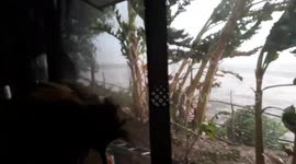 Strong storm hit suddenly in phu khieo thailand!
