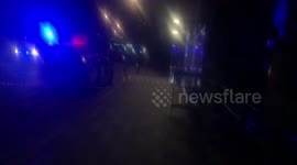 Alleged stabbing in Muswell Hill - compiled clips
