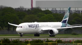 INAUGURAL Westjet Boeing 787-9 Transatlantic Service to London Gatwick (FIRST Landing & Takeoff)