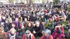 Extinction Rebellion: A Nightingale Sang in Berkeley Square, London,UK