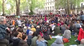A Nightingale Sang in Berkeley Square by Extinction Rebellion climate change campaigners - Berkeley Square