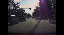 Small car gets a big dose of karma after brake-checking driver in Los Angeles