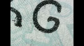 microscopic view of a indian currency 50 rupees note