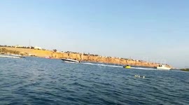 Dahab Water With Sun Set View
