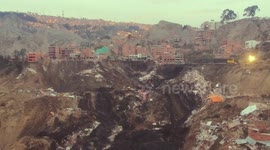 Landslide in La Paz, Bolivia