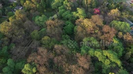 New Delhi park aerial view
