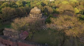 Lodi gardens aerial view