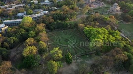 Lodhi tombs aerial view
