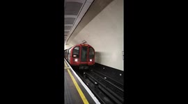 Central Line London Underground Tube Train - Notting Hill Gate