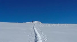 Snowboarding the Andes in may (first snowfall of the season)