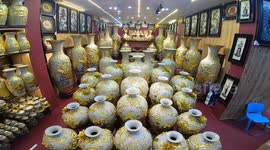 Pottery market in Bat Trang ancient village - The Beauty & Diversity of Bat Trang Pottery