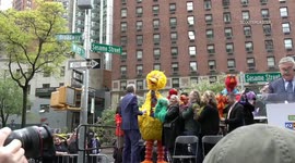 New York Mayor renames road to 'Sesame Street' and announces annual Sesame Street Day