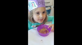 Baby Chewbacca girls makes funny sound