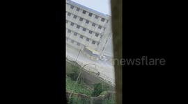 Strong winds topple bus in eastern India during Cyclone Fani