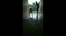 Watch the scary moment a chair moves on its own in eastern India