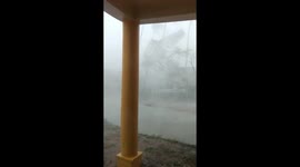 Watch and listen – Strong winds passing making heavy noise at Blipatna,district in Khurda,