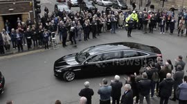 The funeral of Celtic and Scotland legend Billy McNeill at St Aloysius' Church in Glasgow city centre, Scotland. May 3, 2019.