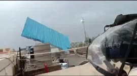 Watch - Teen roof shed fly off due heavy wind caused by cyclone fani