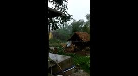 Cyclone fani from by backyard.Odisha