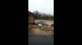 Small shops been destroyed by Cyclone Fani.