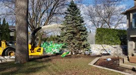 snow blower used to pump water in quebec flood 2019