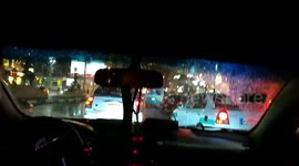 Driving Carefully In Rainy Days In Egypt   Viral Street Videos