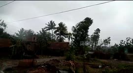 High winds from Cyclone Fani cause havoc in eastern Indian village