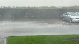 Heavy wind and Rains in Houston, Texas