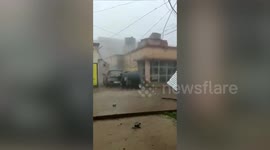Watch water storage tank being blown away by cyclone Fani in Odisha