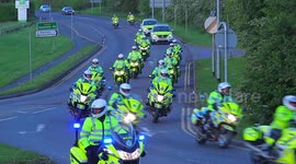 Large police convoy to escort the Tour De Yorkshire
