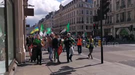 Algeria Corruption Protest London Oxford Circus