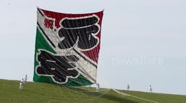 'What's that in the sky?' Giant kites take over Japan skyline during annual festival