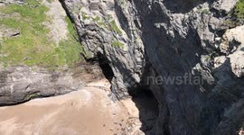 Three teenagers seriously injured after Cornwall cliff fall